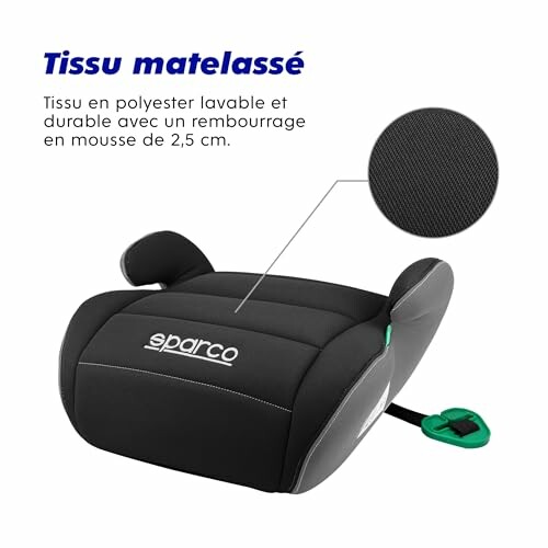 Siège rehausseur pour enfant Sparco avec tissu matelassé