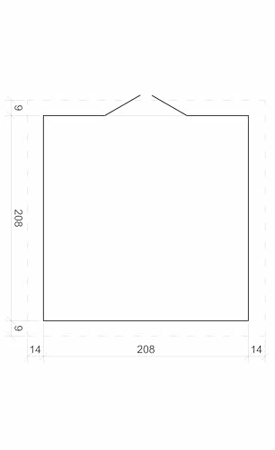 Diagramme technique avec mesures en millimètres.