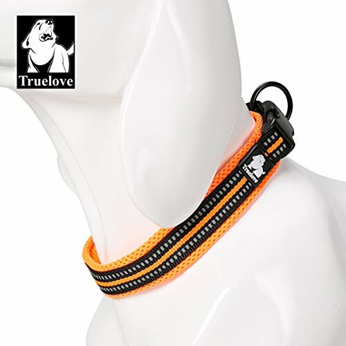 Collier pour chien Truelove orange et noir.