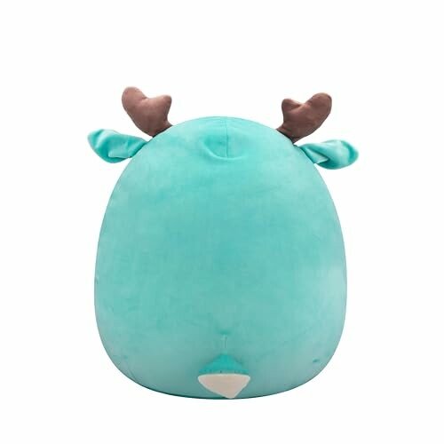 Peluche turquoise avec des bois de cerf.