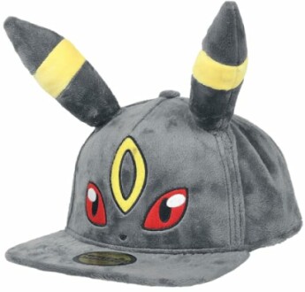 Casquette en peluche inspirée par Umbreon de Pokémon.