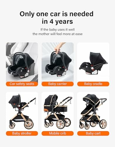 Système de transport pour bébé avec plusieurs options.