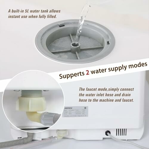 Réservoir d'eau avec deux modes d'alimentation