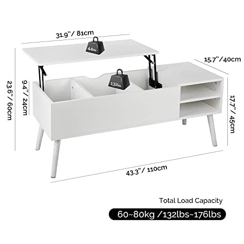 VOWNER Table Basse Relevable