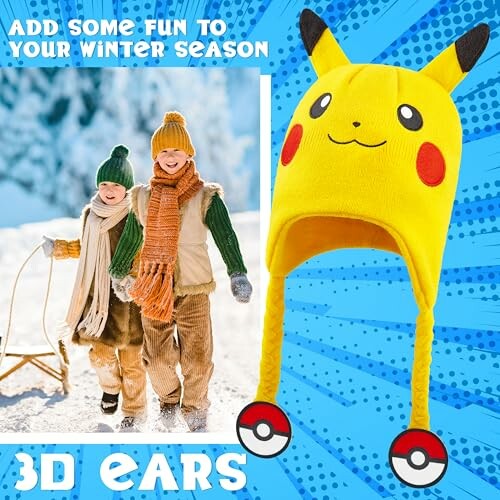 Bonnet Pikachu Enfant