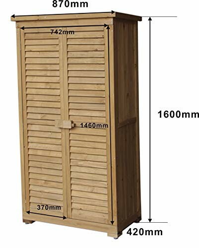 Dimensions de l'armoire de rangement extérieure Gardiun