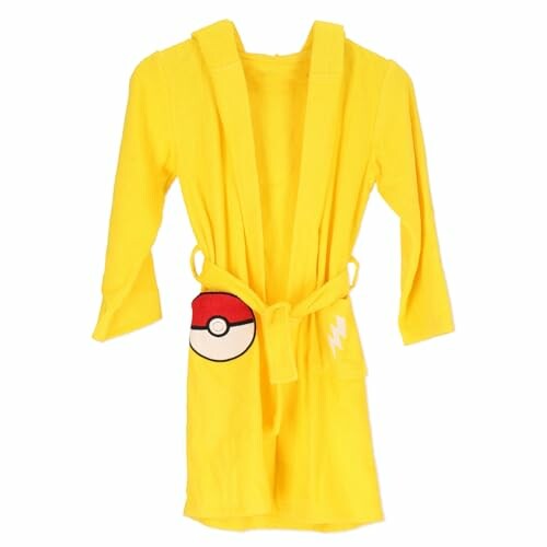 Peignoir jaune avec motif de Pokéball