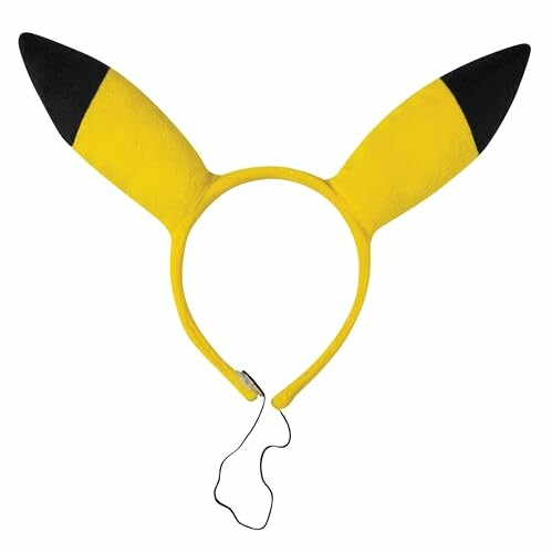 Diadème avec oreilles jaunes et noires.