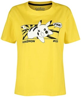 T-shirt jaune avec Pikachu de Pokémon.
